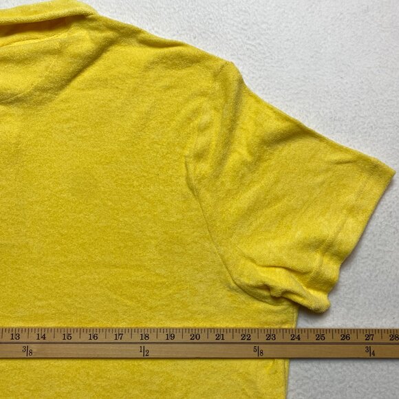 Club Room Terry Polo Shirt Men's XL Lemon Frost Short Sleeve $49 NWT - Picture 6 of 8